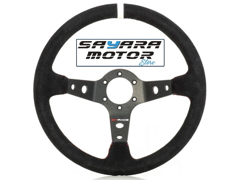 Volante Condor negro/rojo Gp Race 350mm